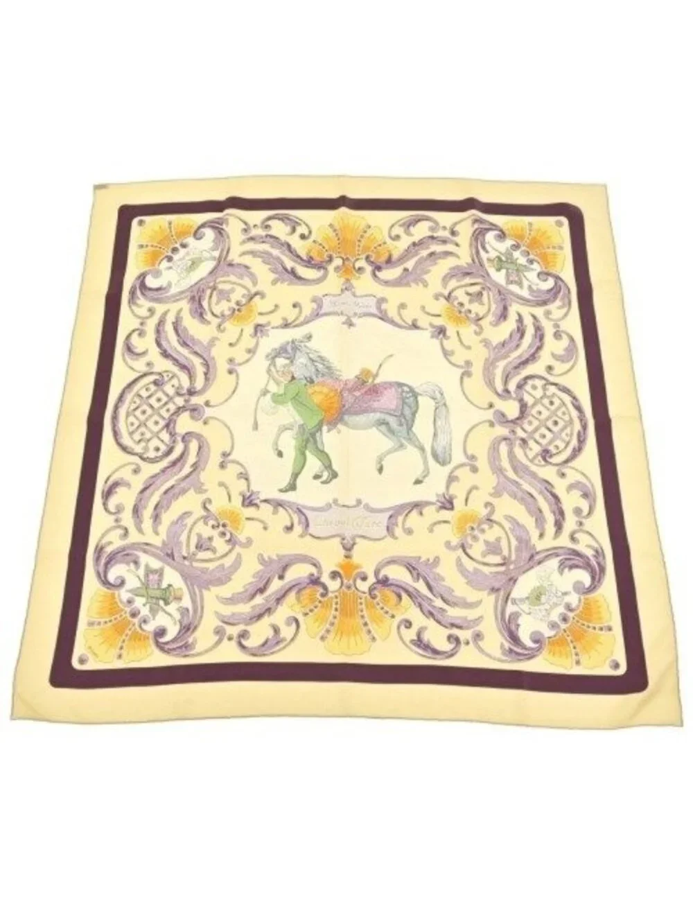 Hermes Bandana Scarf Yellow